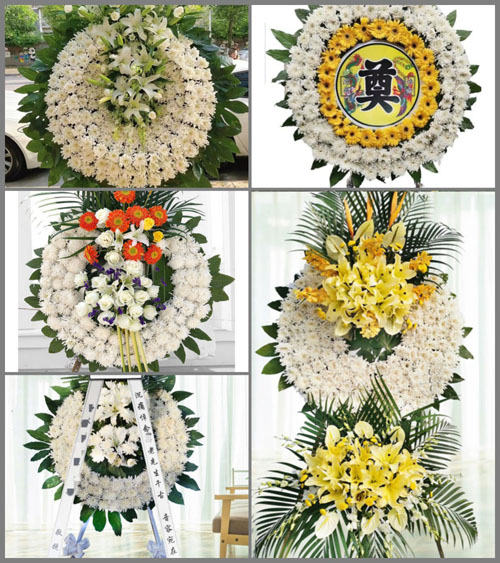 安徽黄山市休宁县渭桥乡资村村花圈速递
